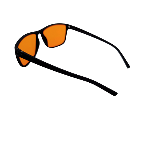 Moonwalkerz Blue Light Blocking Sleep Glasses Matte Black Kingseven Design
