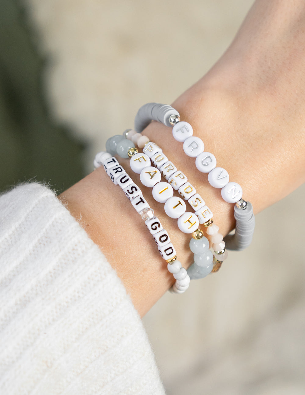 FRGVN Letter Forgiven Bracelet Elevated Faith