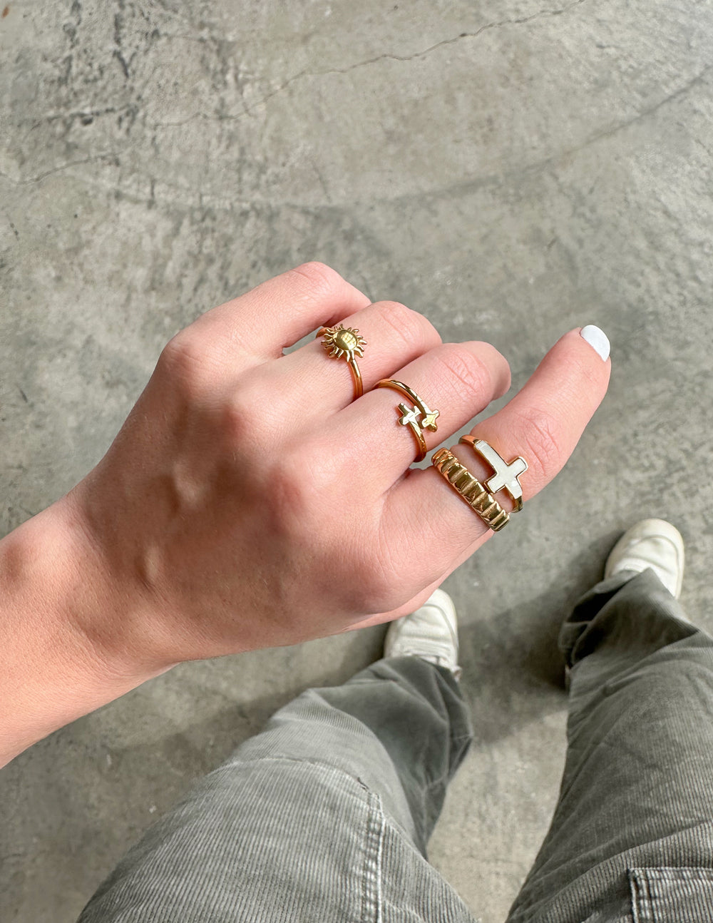 Gold Sunset Ring Jewelry Elevated Faith