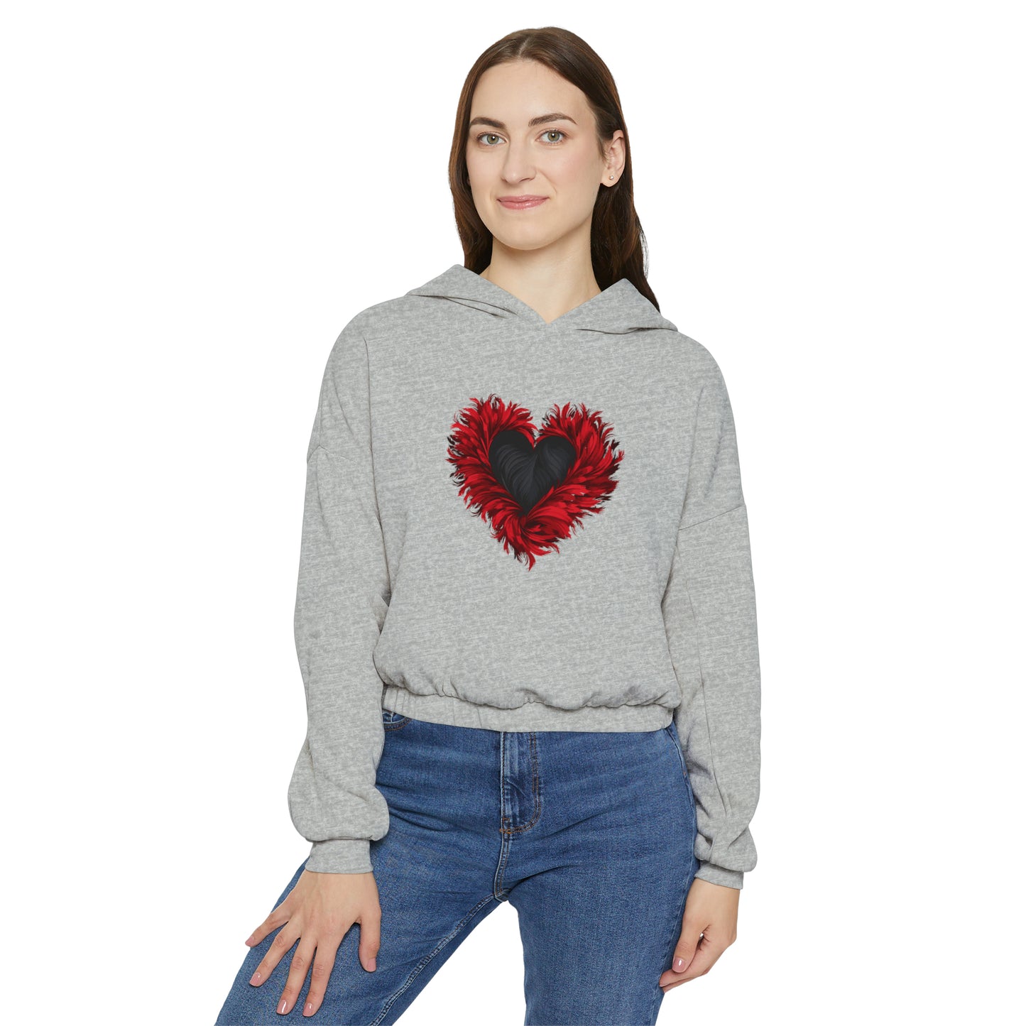 Valentine's best Gift, Women's Cinched Bottom Hoodie