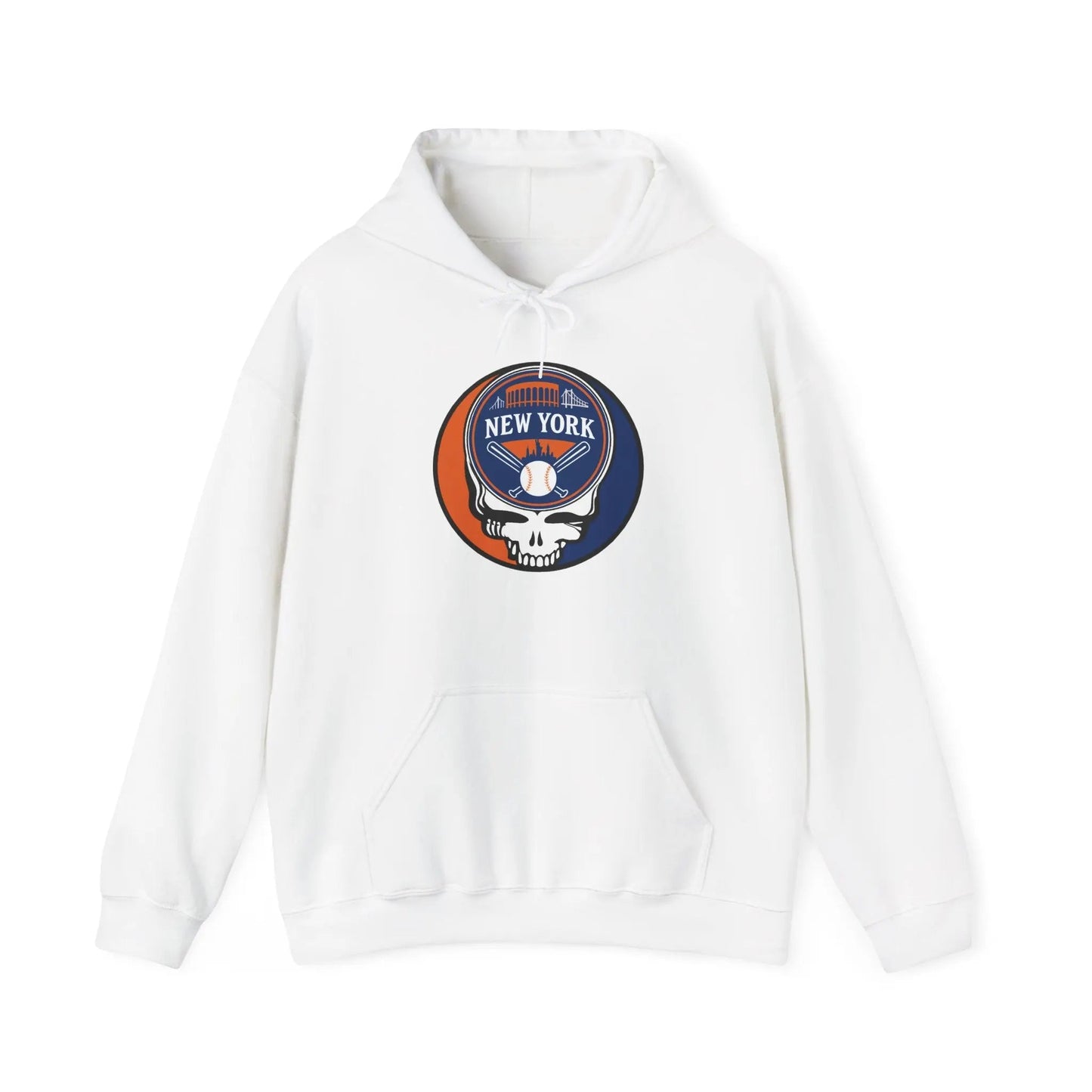 New York Baseball Edition Stealie Grateful Dead Unisex Heavy Blend Hoodie MLB