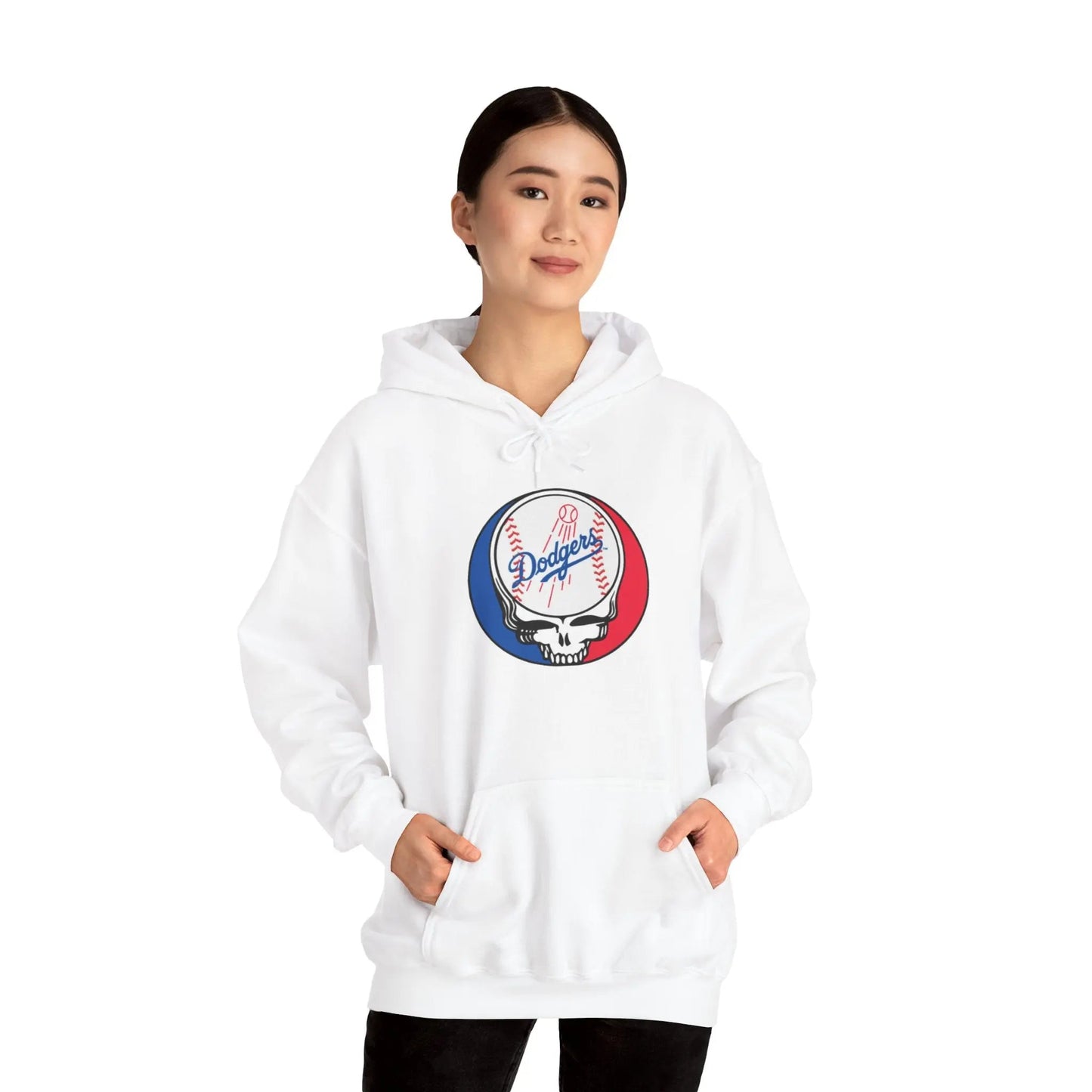 Los Angeles Dodgers Grateful Dead Unisex Heavy Blend Hoodie The Ballpark Collection
