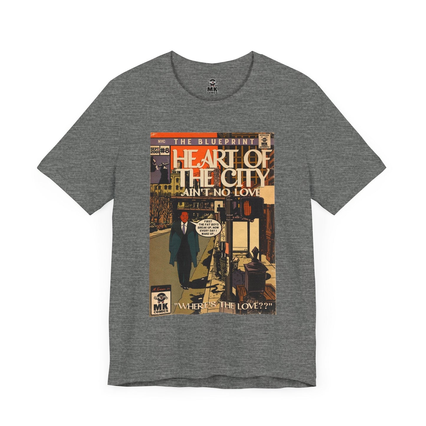 Unisex Jersey Short Sleeve Tee Soft Cotton Heart of the City