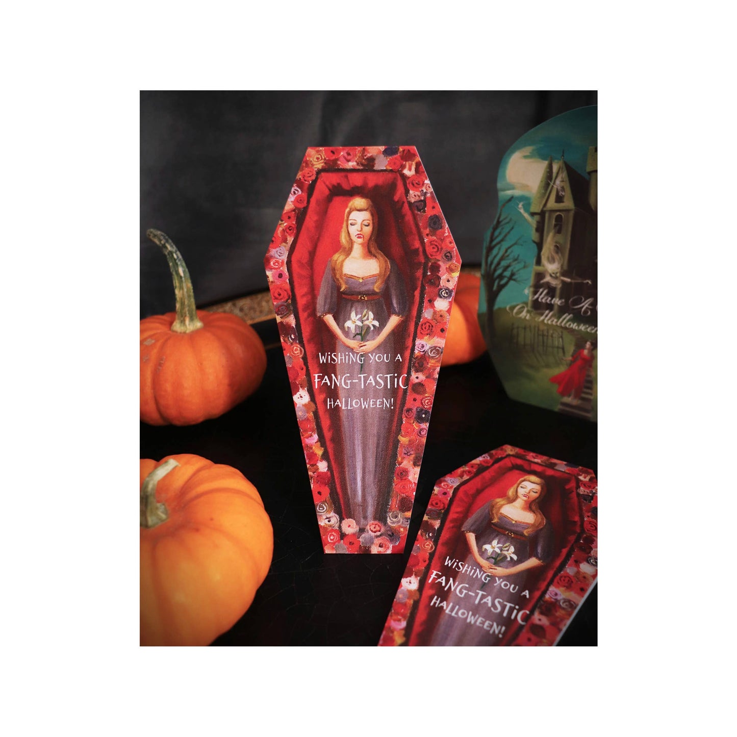 Halloween Die Cut Card Fang-tastic 3'x7' Quirks!