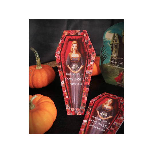 Halloween Die Cut Card Fang-tastic 3'x7' Quirks!