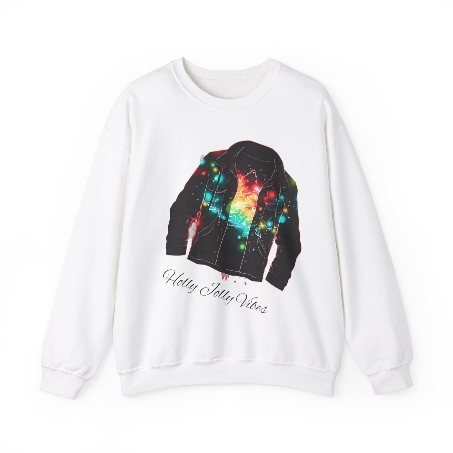 Holly Jolly Vibes Christmas Shirt Unisex Sweatshirt Gildan