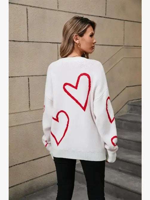 Heart Sweater Classic Design Sweater