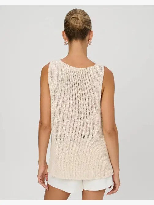 Front Tie Knit Vest Top Knit Vest Top