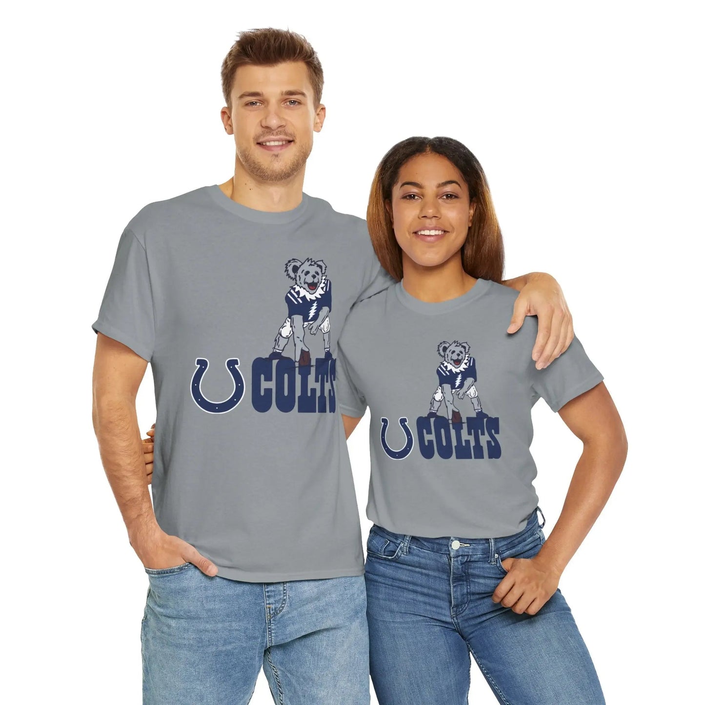 Indianapolis Colts Dancing Bear Grateful Dead T-Shirt The Gridiron Collection
