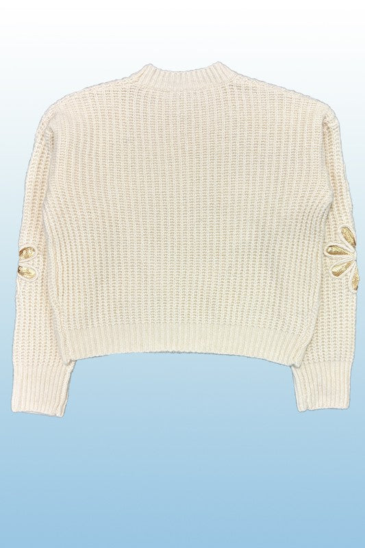 Flower knit sweater Knitwear Sweater