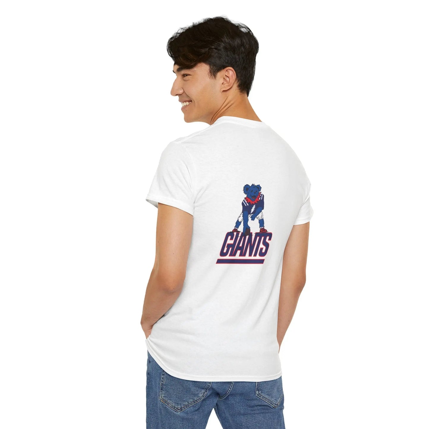 New York Giants Grateful Dead Dancing Bear Two-Sided T-Shirt The Gridiron Collection