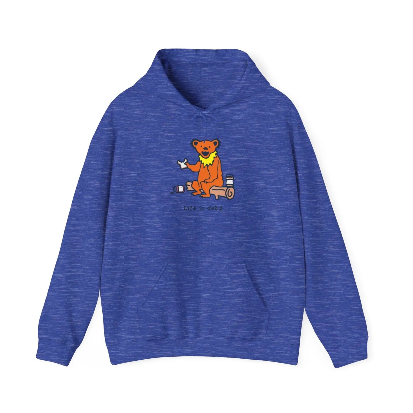 Life is dead Snackin' Bear Unisex Hoodie Grateful Dead