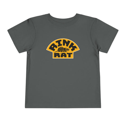 Rink Rat Hockey Toddler T-Shirt Combed Cotton Iron+Steel