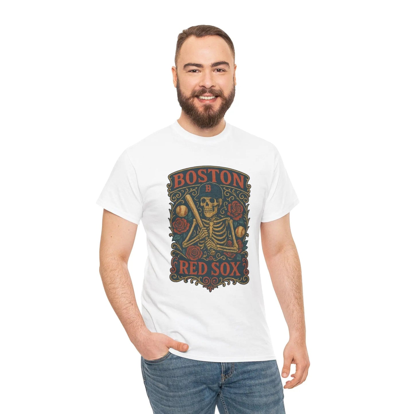 Boston Baseball Edition Retro Poster Art T-shirt The Ballpark Collection
