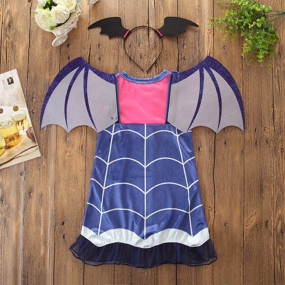 Halloween short sleeve princess dress for infants and young children