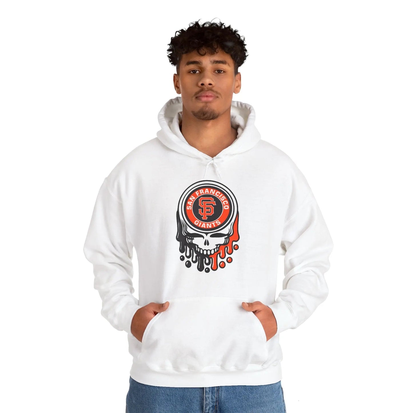 San Francisco Baseball Edition Dripping Stealie Unisex Heavy Blend Hoodie MLB