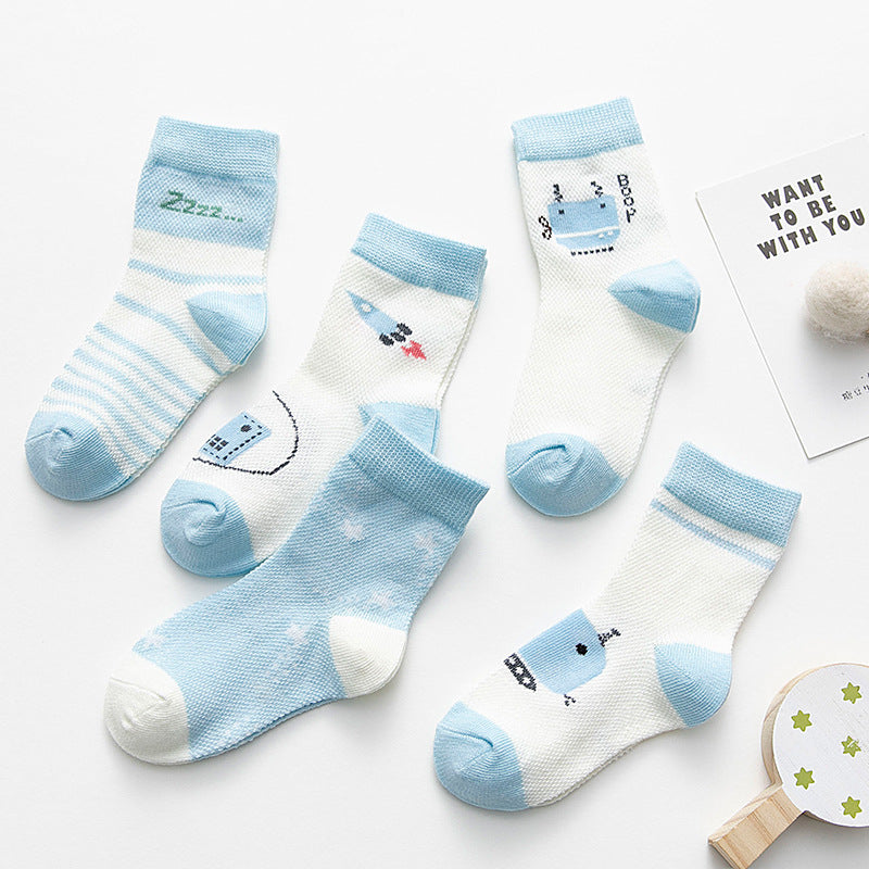 Cotton Breathable Baby Socks for Male and Female