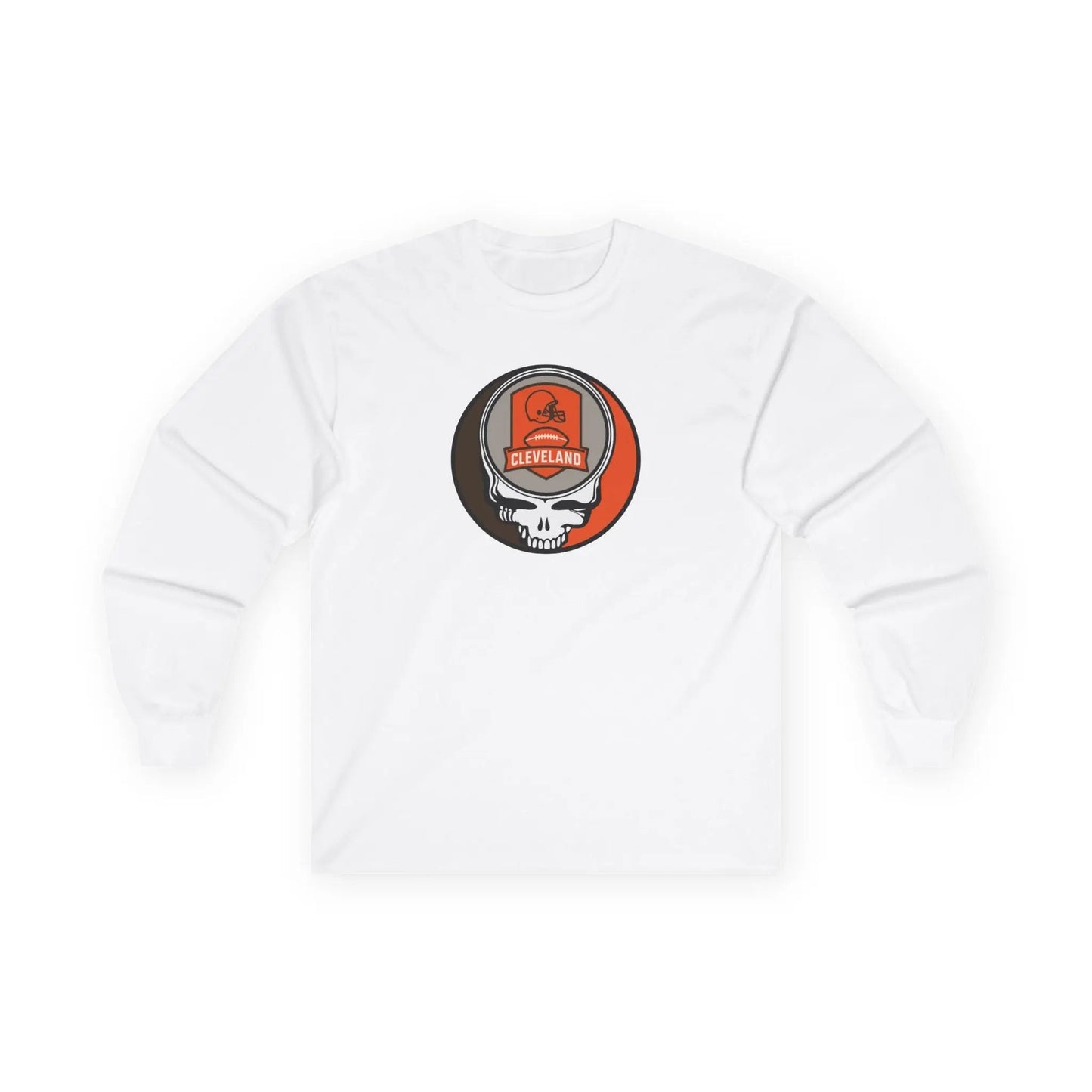 Grateful Dead Ultra-Cotton Long Sleeve Tee Cleveland Browns The Gridiron Collection