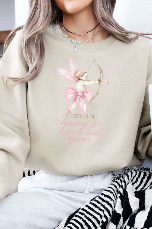 Valentine's Fleece Graphic Sweatshirt Unisex Oversized Crewneck