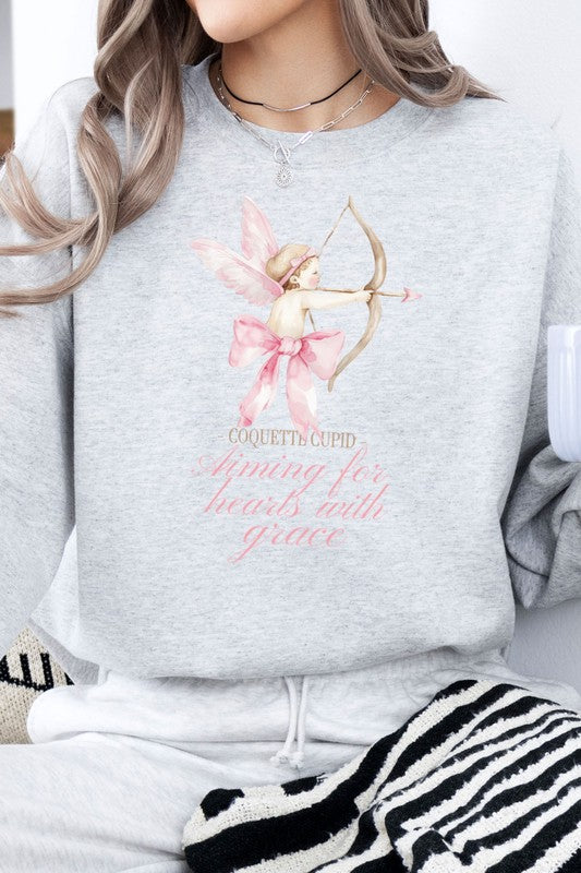 Valentine's Fleece Graphic Sweatshirt Unisex Oversized Crewneck