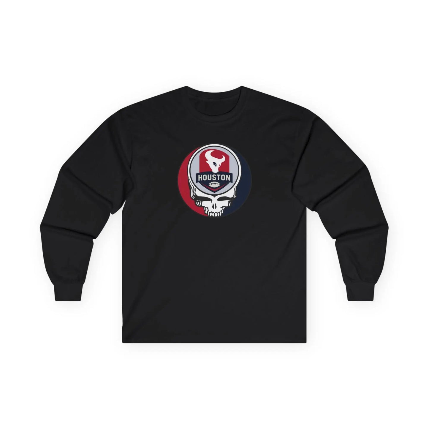 Grateful Dead Ultra-Cotton Long Sleeve Tee Houston Edition The Gridiron Collection