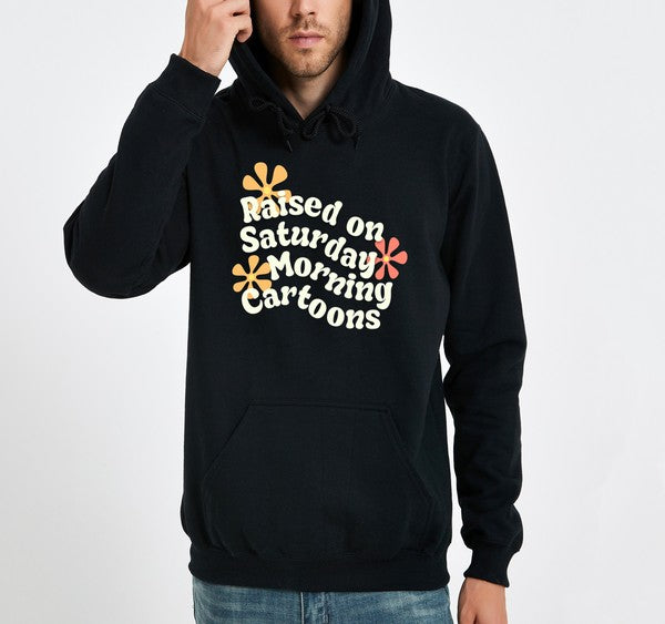 Raised on Saturday Morning Cartoons Graphic Hoodie