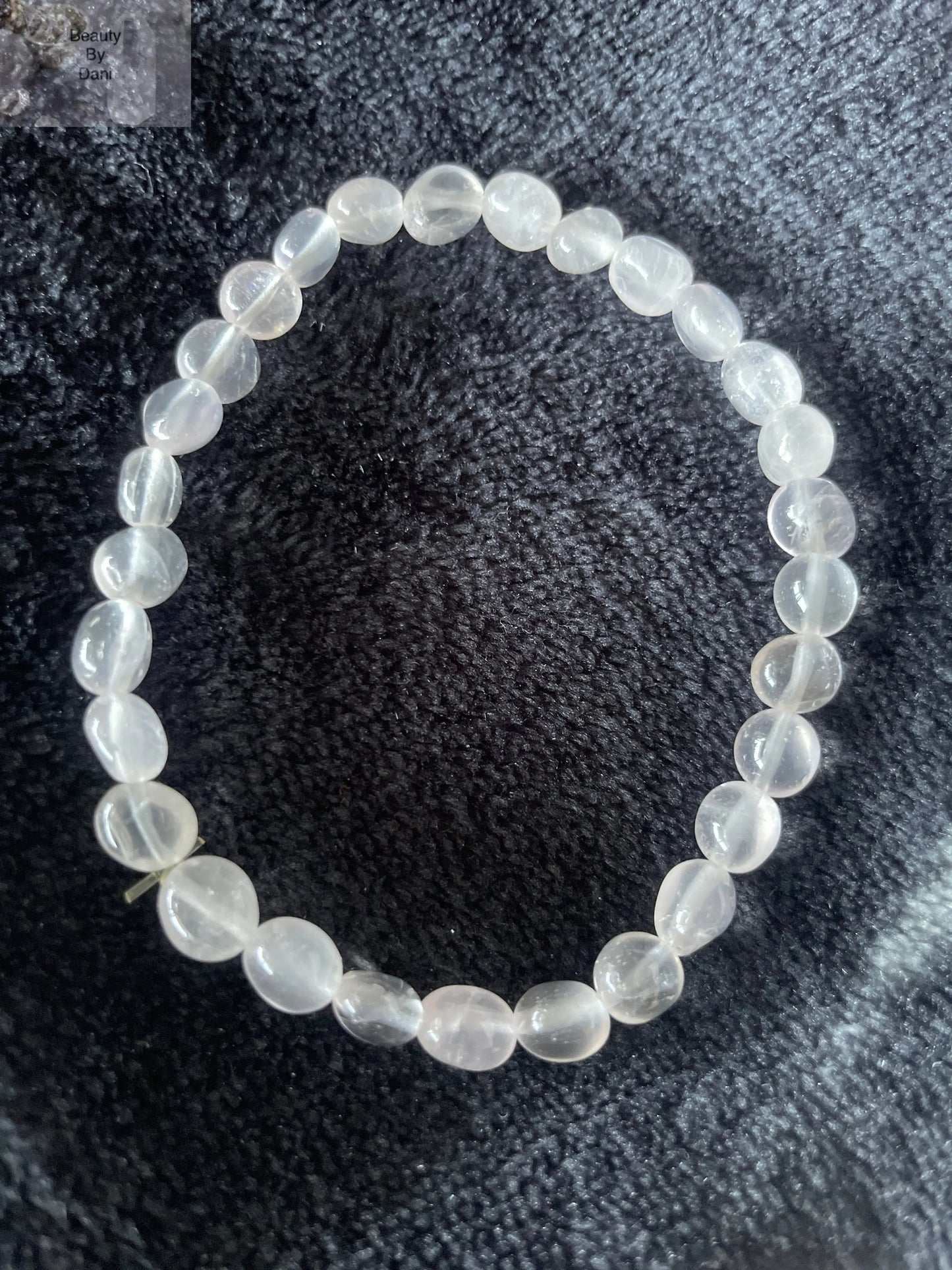 Crystal Quartz 6mm Beaded Stretch Bracelet