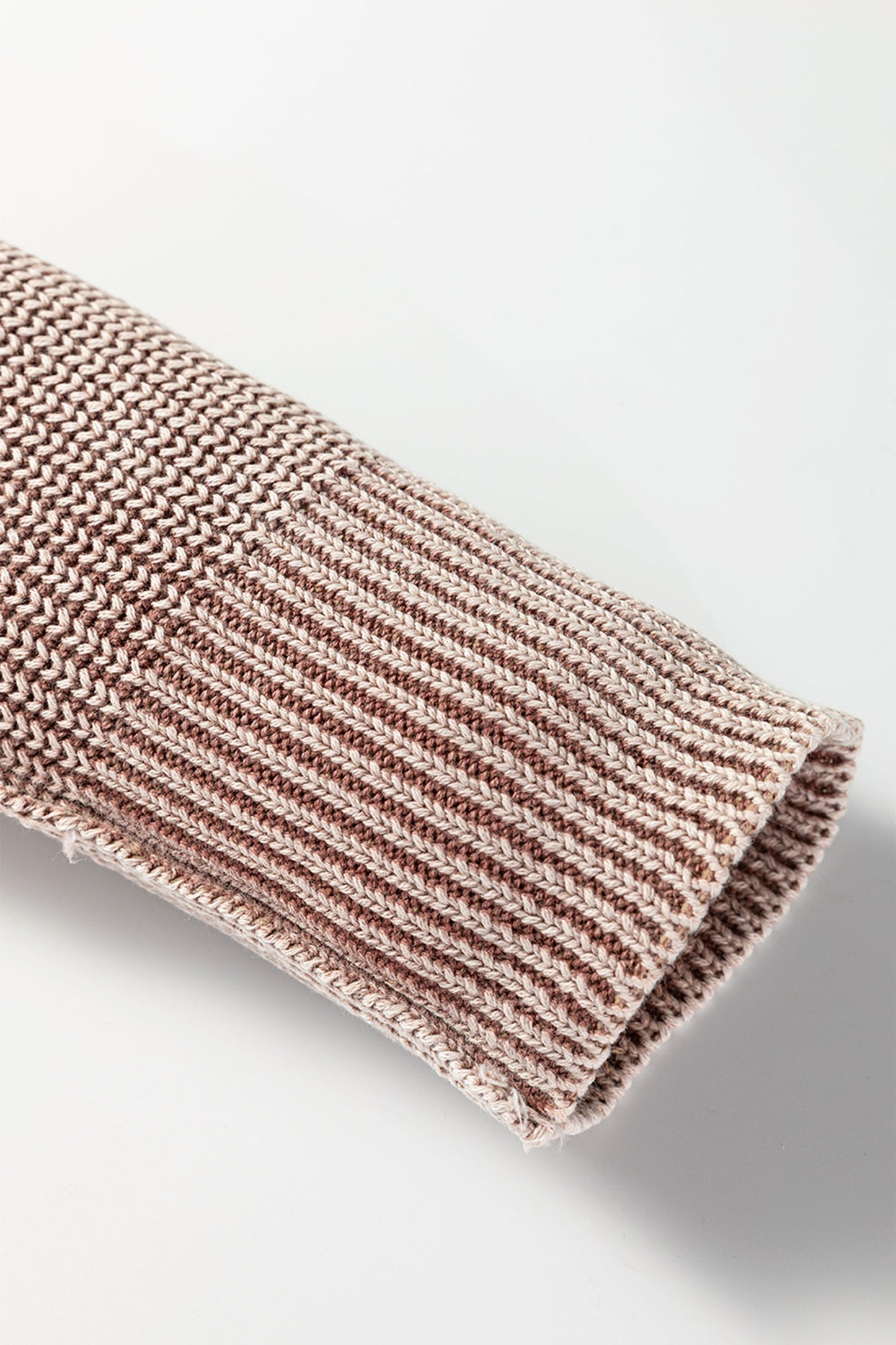 Chestnut Mineral Wash Knit Open Sweater Cardigan