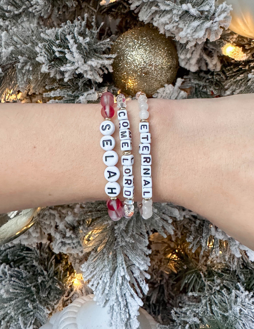 Come Lord Letter Bracelet Spiritual Jewelry Elevated Faith