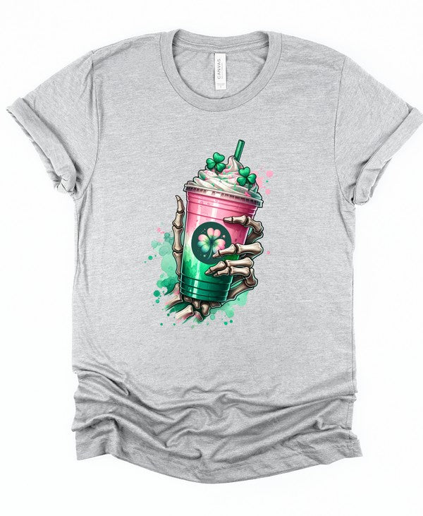 Shamrock Shake Graphic Crew Neck Tee Cotton