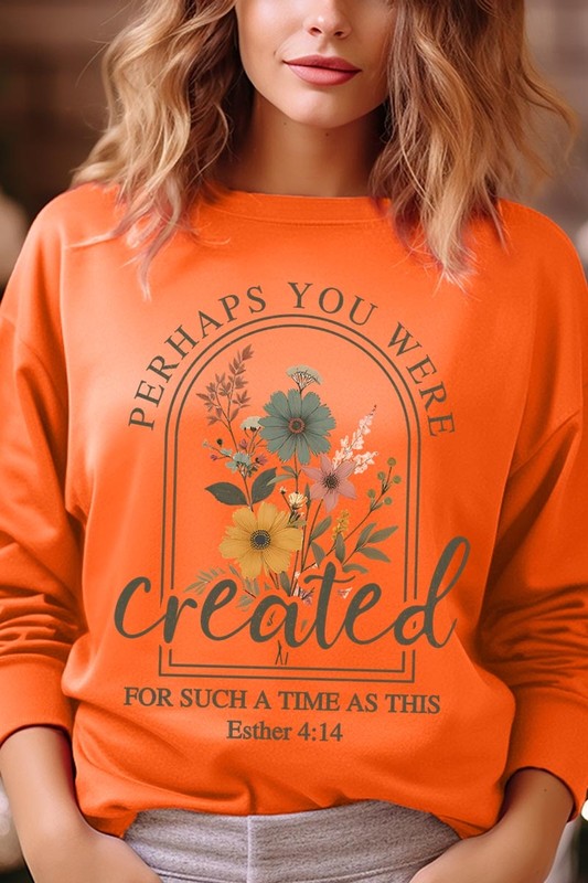 Perhaps You Were Created Graphic Sweatshirt