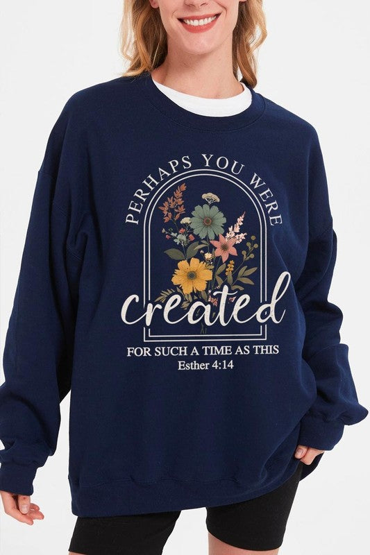 Perhaps You Were Created Graphic Sweatshirt