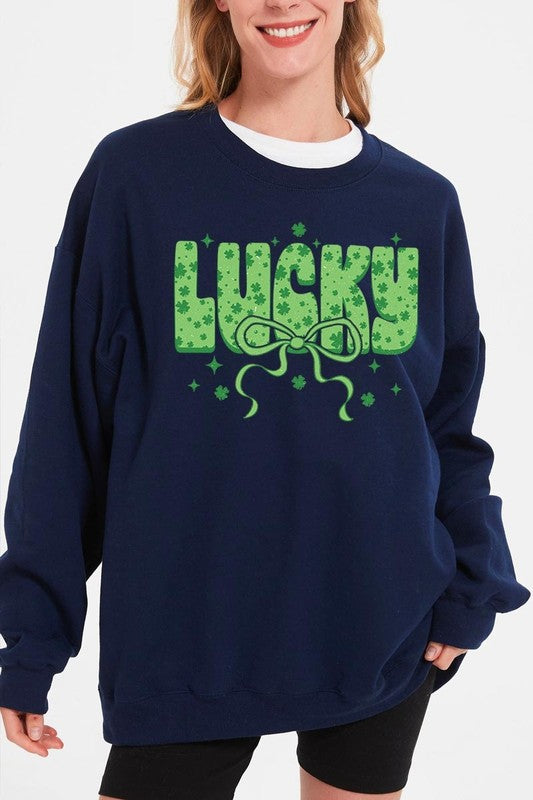 Croquette Lucky Bow Graphic Sweatshirt