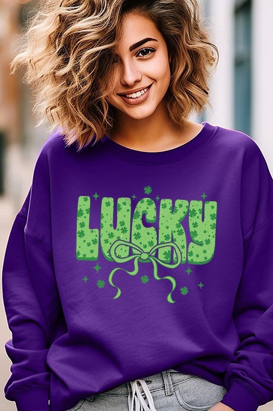 Croquette Lucky Bow Graphic Sweatshirt