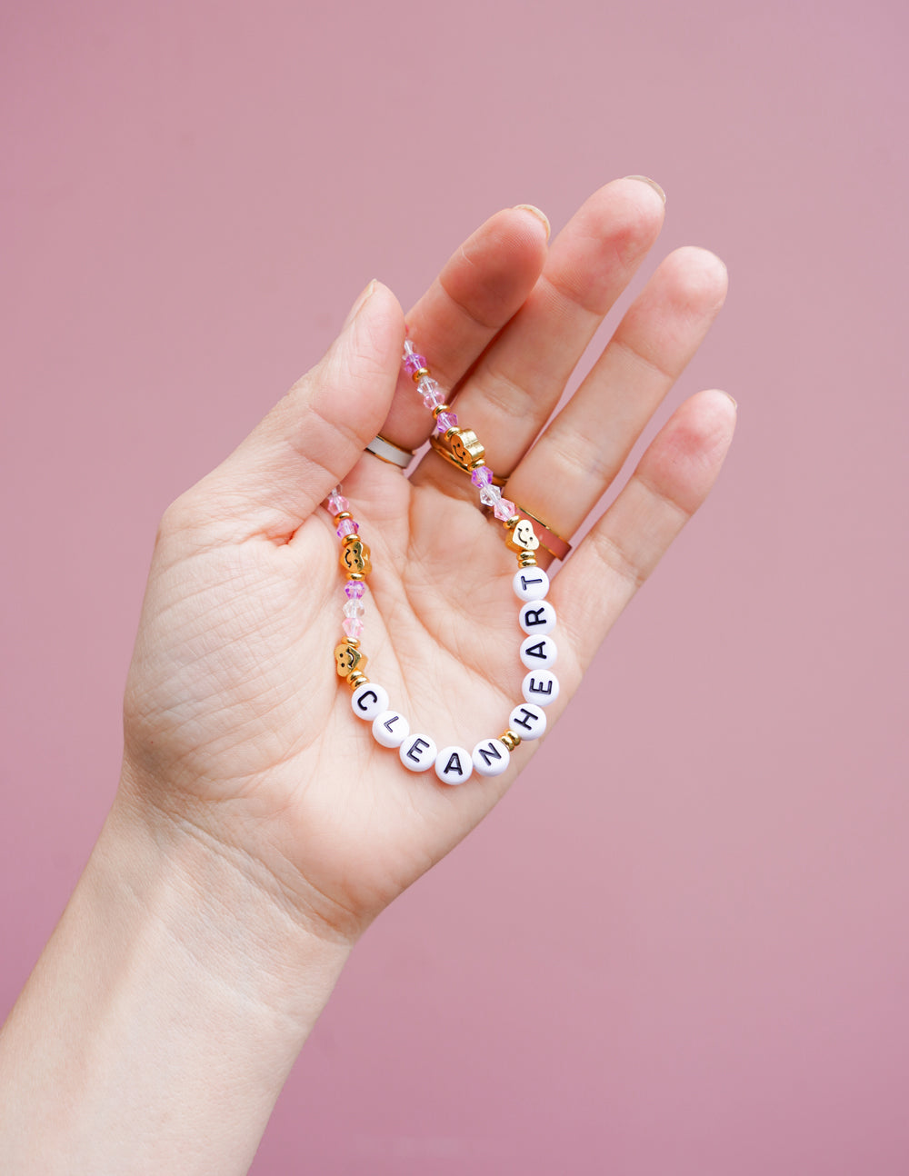 Create in Me a Clean Heart Beaded Phone Charm Phone Accessory Elevated Faith