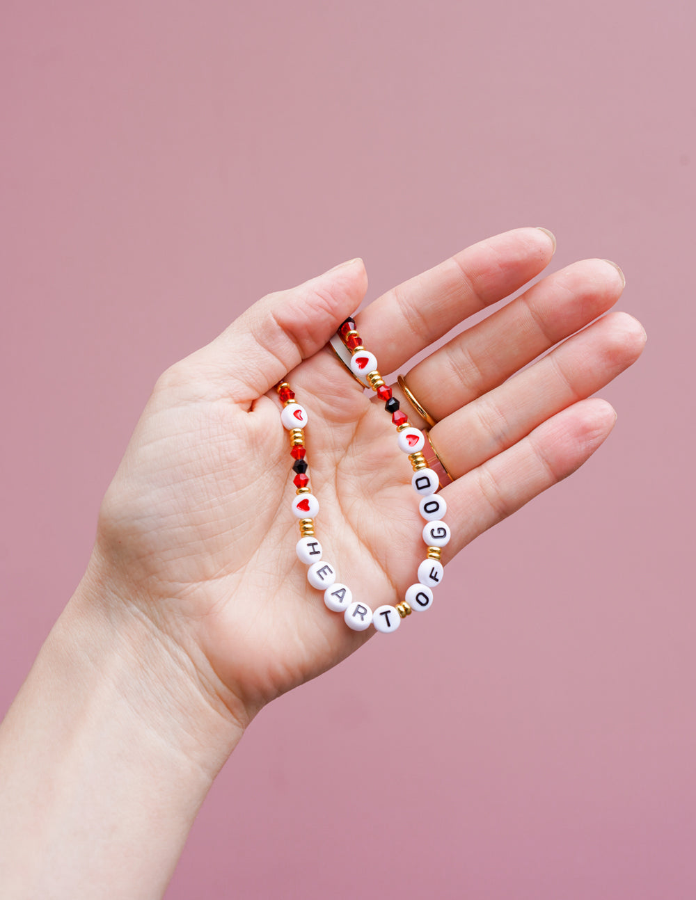 Heart of God Beaded Phone Charm Accessory Elevated Faith