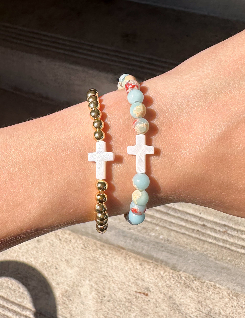 Gold Cross Bracelet Religious Jewelry Elevated Faith