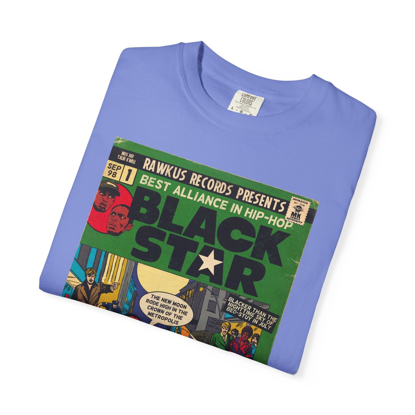 Black Star Unisex Comfort Colors T-shirt 100% Ring-Spun Cotton