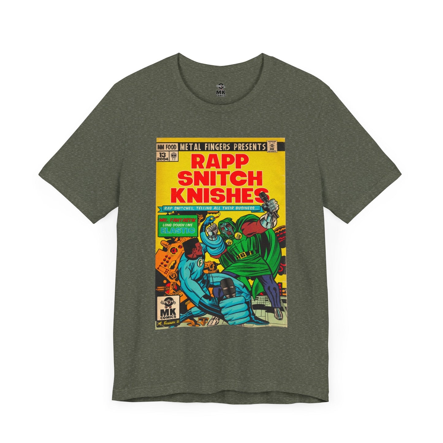 Rapp Snitch Knishes Comic Book Art - Unisex Jersey Short Sleeve Tee