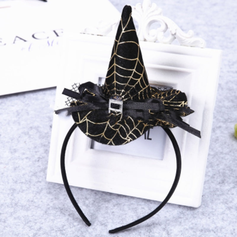 Pumpkin Witch Hat Halloween Headband Party Decoration Supplies