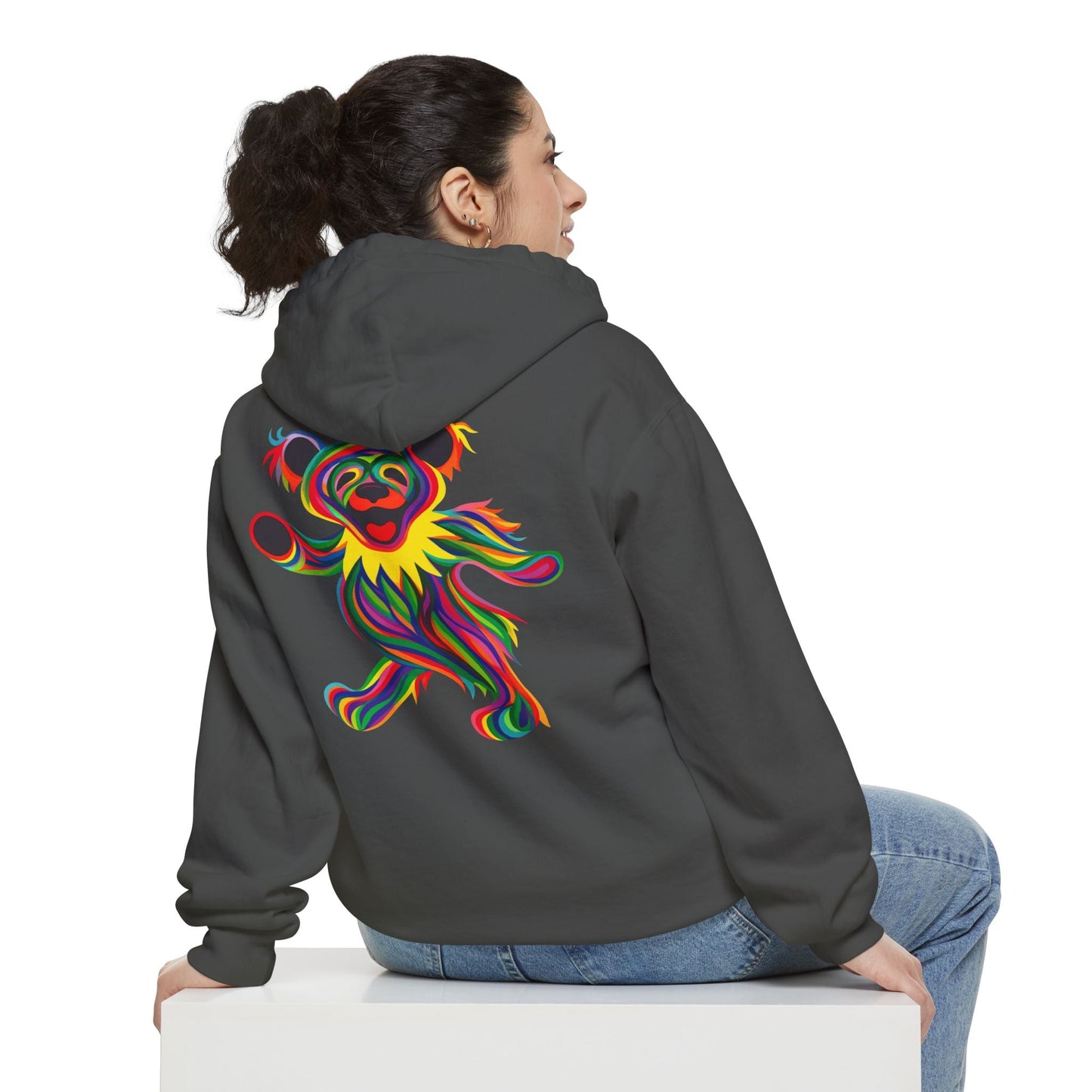 Tie-Dye Two-Sided Unisex Garment-Dyed Hoodie Bear Vineyard Collection