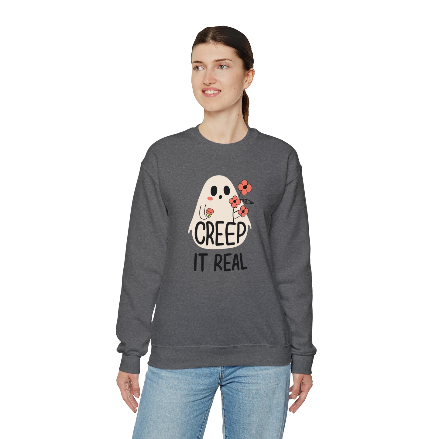 Creep It Real Spooky Sweatshirt, Spooky Season Halloween Sweatshirt, Halloween Costume, Spooky Sweatshirt, Halloween Gifts