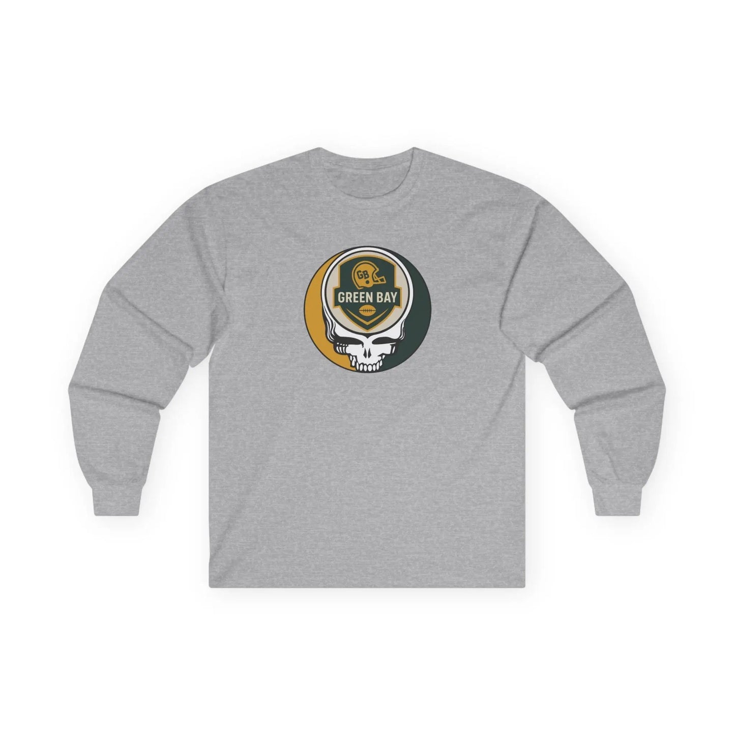 Green Bay Packers Stealie Ultra Cotton Long Sleeve Tee The Gridiron Collection