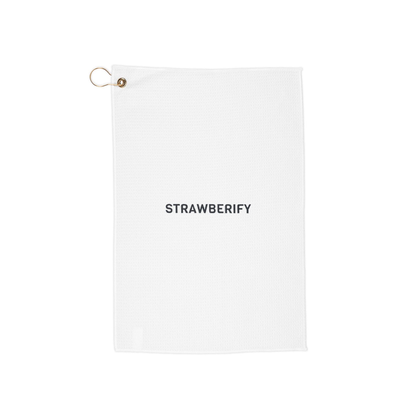 Golf Towels - STRAWBERIFY Design for Golf Enthusiasts