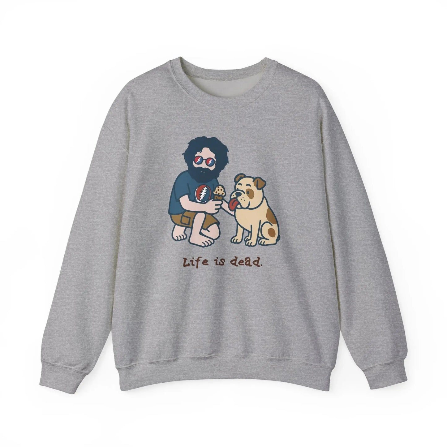 Crewneck Sweatshirt Heavy Blend Jerry and Frank Are Sharin' Life is dead.