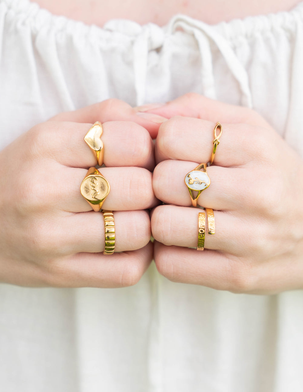 Highs and Lows Signet Ring Unisex