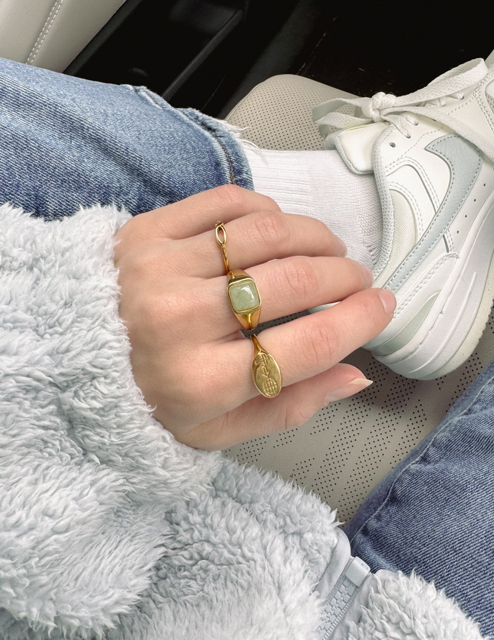Emerald Green Signet Ring Jewelry Elevated Faith