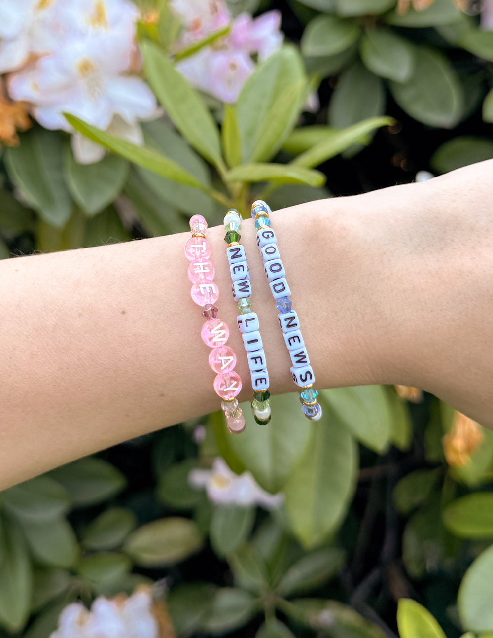 Good News Letter Bracelet Inspirational Jewelry Elevated Faith