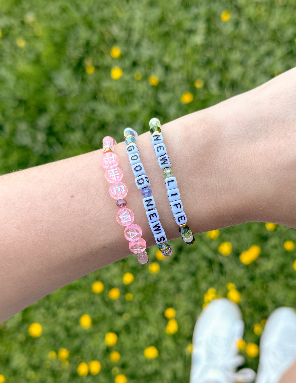 Good News Letter Bracelet Inspirational Jewelry Elevated Faith