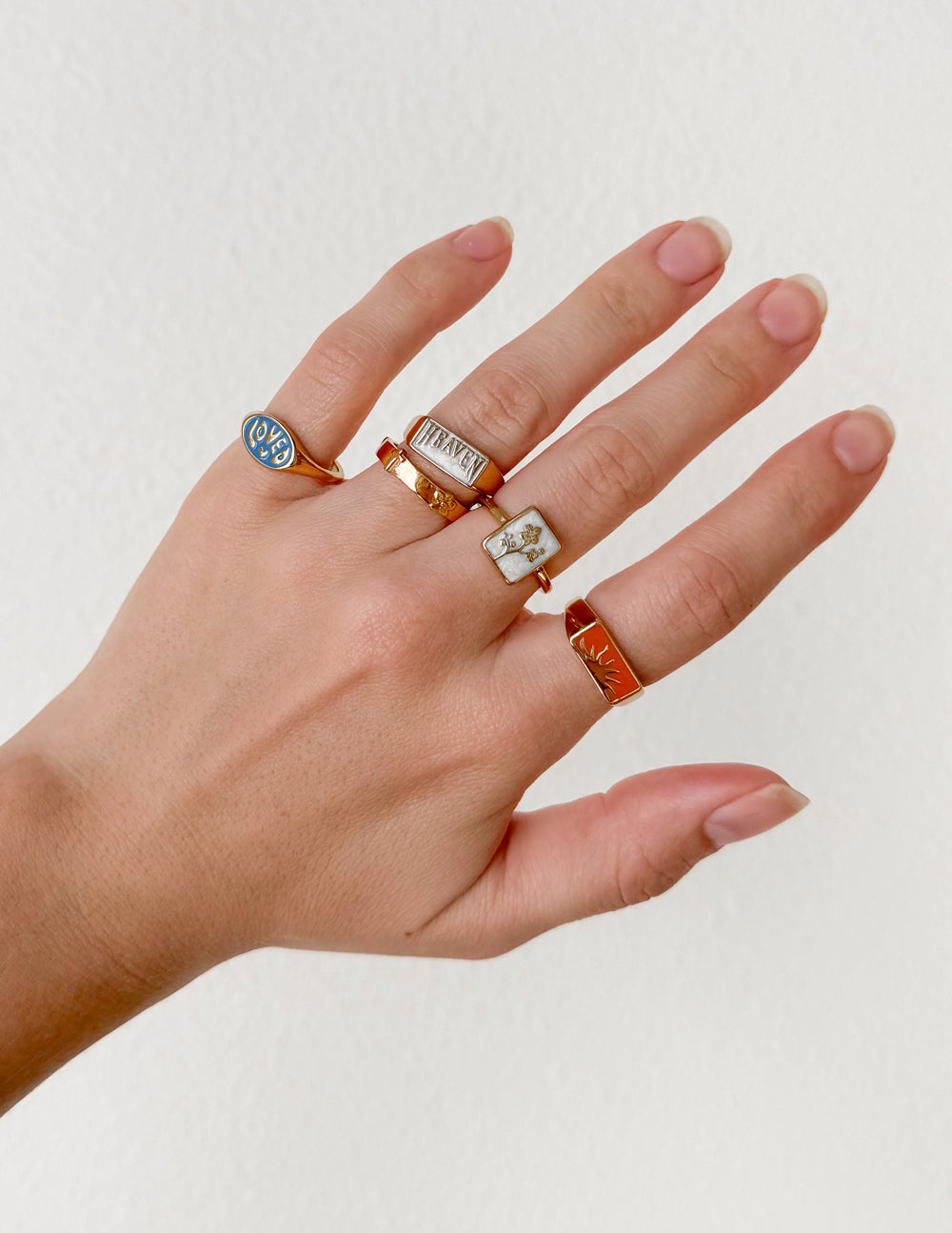 Flower Rectangular Ring Jewelry Elevated Faith